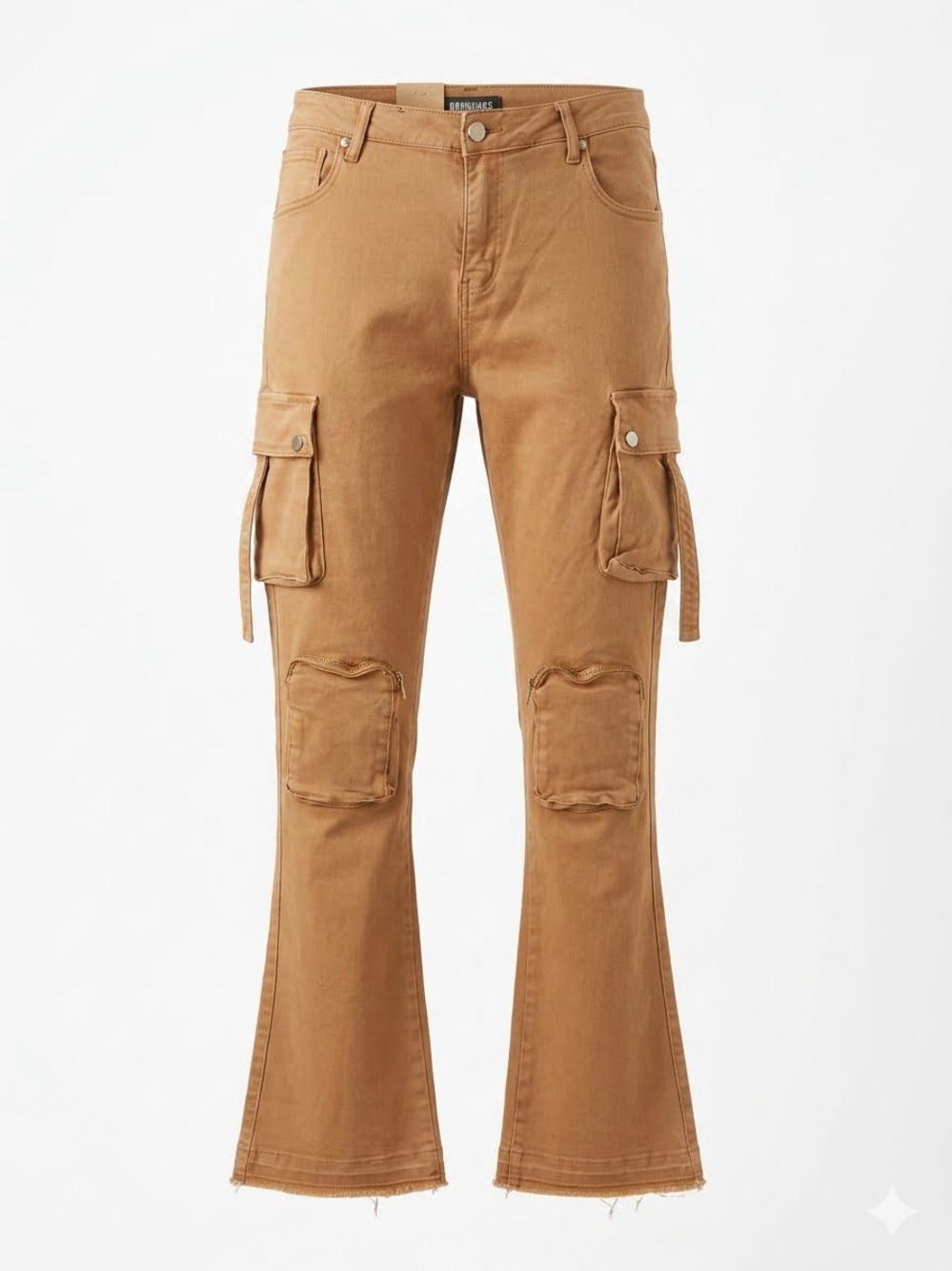 Pheelings Cargo Utility Pants Women’s Size 38 Camel Brown Stretch
